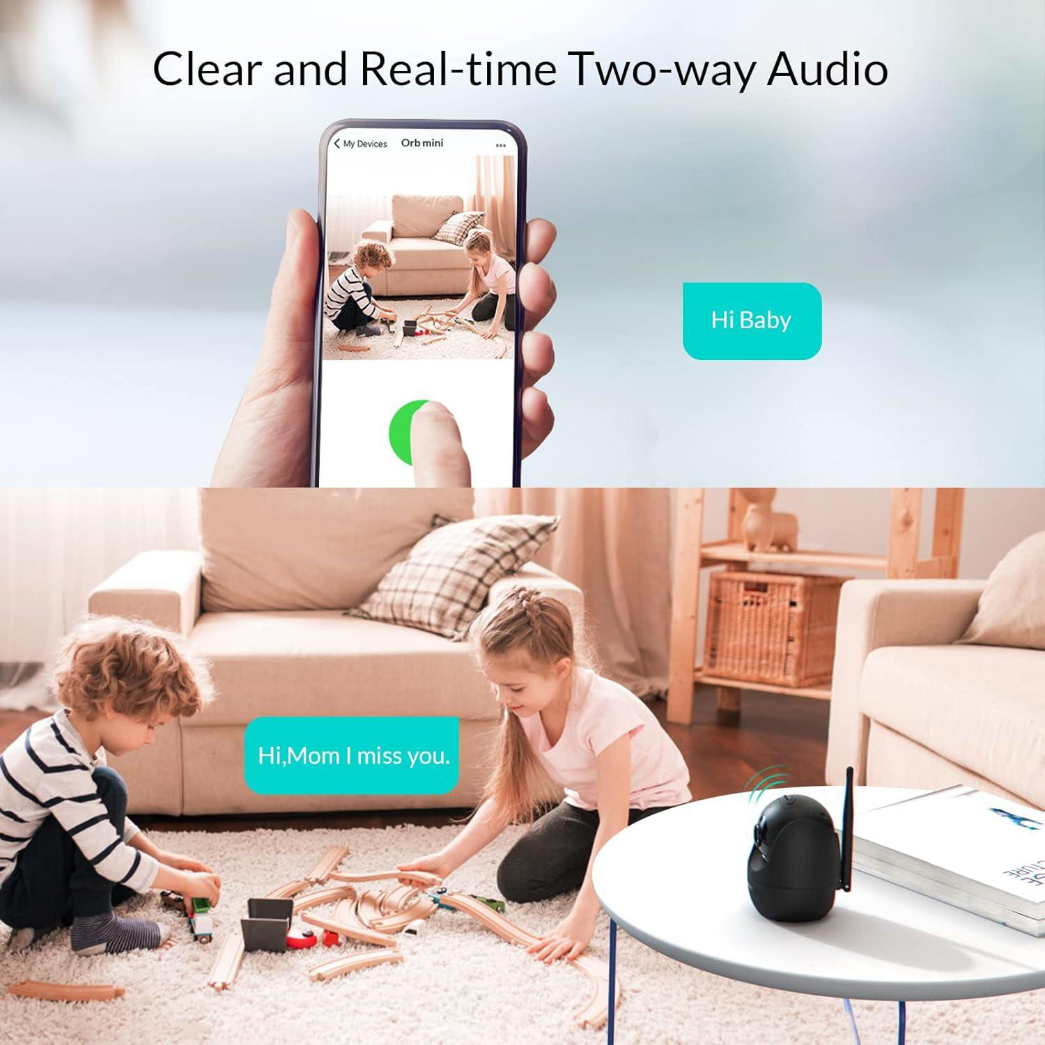 ICSEE WIFI AI detection Indoor WiFi Pet Baby monitor Camera (2)