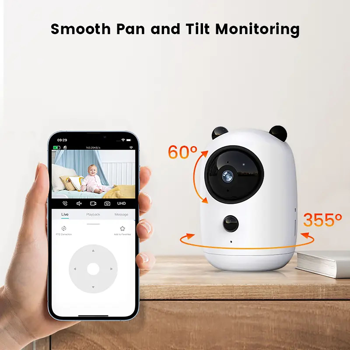Icsee 4MP CCTV Security Camera Wifi Two-Way Audio Night Vision Al Human Detection Smart Baby Monitor (4)
