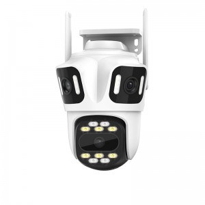 ICSEE 8MP Three Lens Three Screen Wifi Smart Home PTZ Security Camera