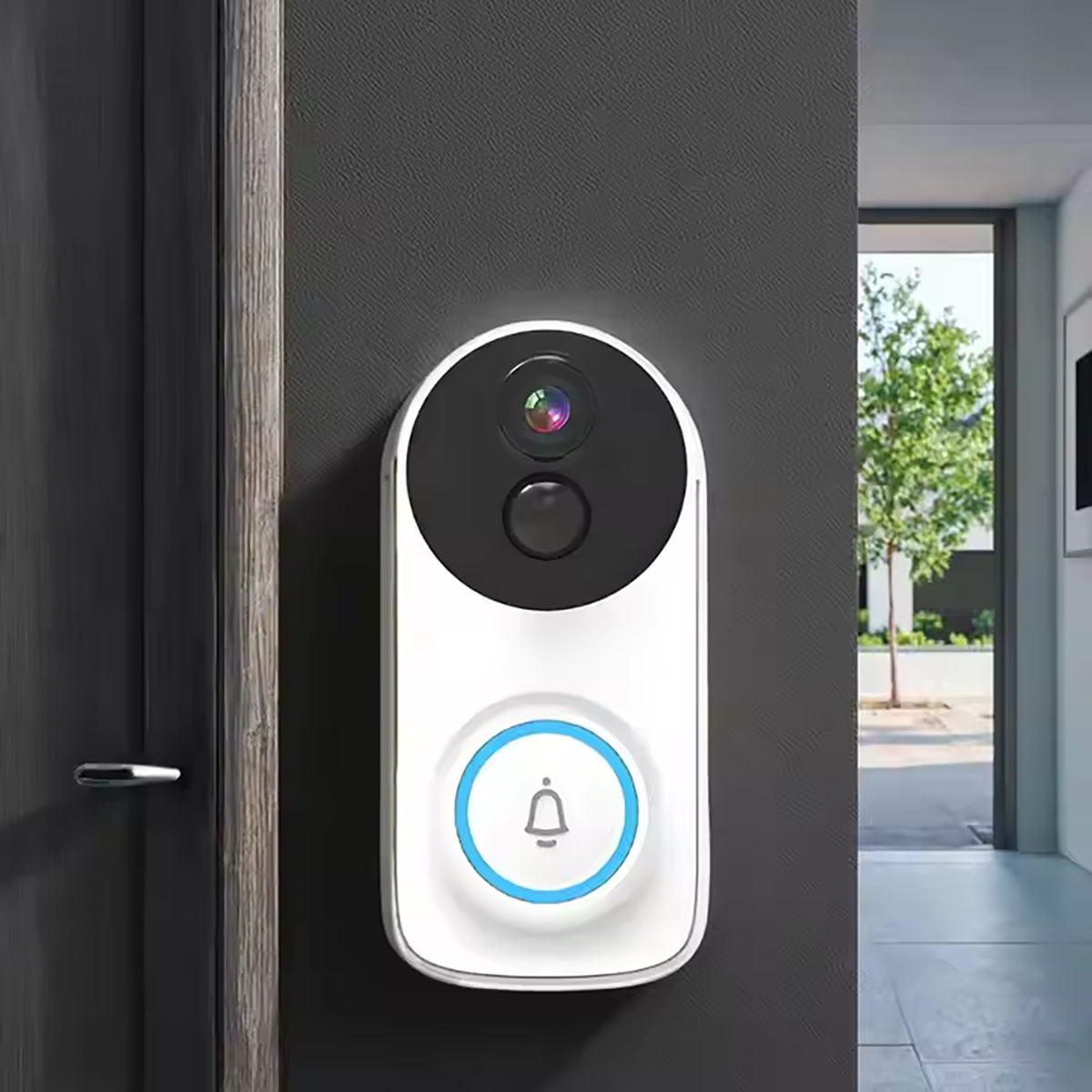 Smart Doorbell with Long Standby Low Illumination High Image Quality 3MP Camera Security Video Door Phone (4)
