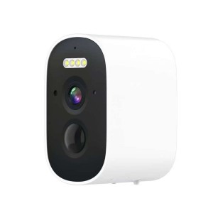 Solar Powered Wireless Security Camera 2K 4MP Wall Mount Smart WiFi Camera PIR Motion Detection P66 Wireless Monitor Camera