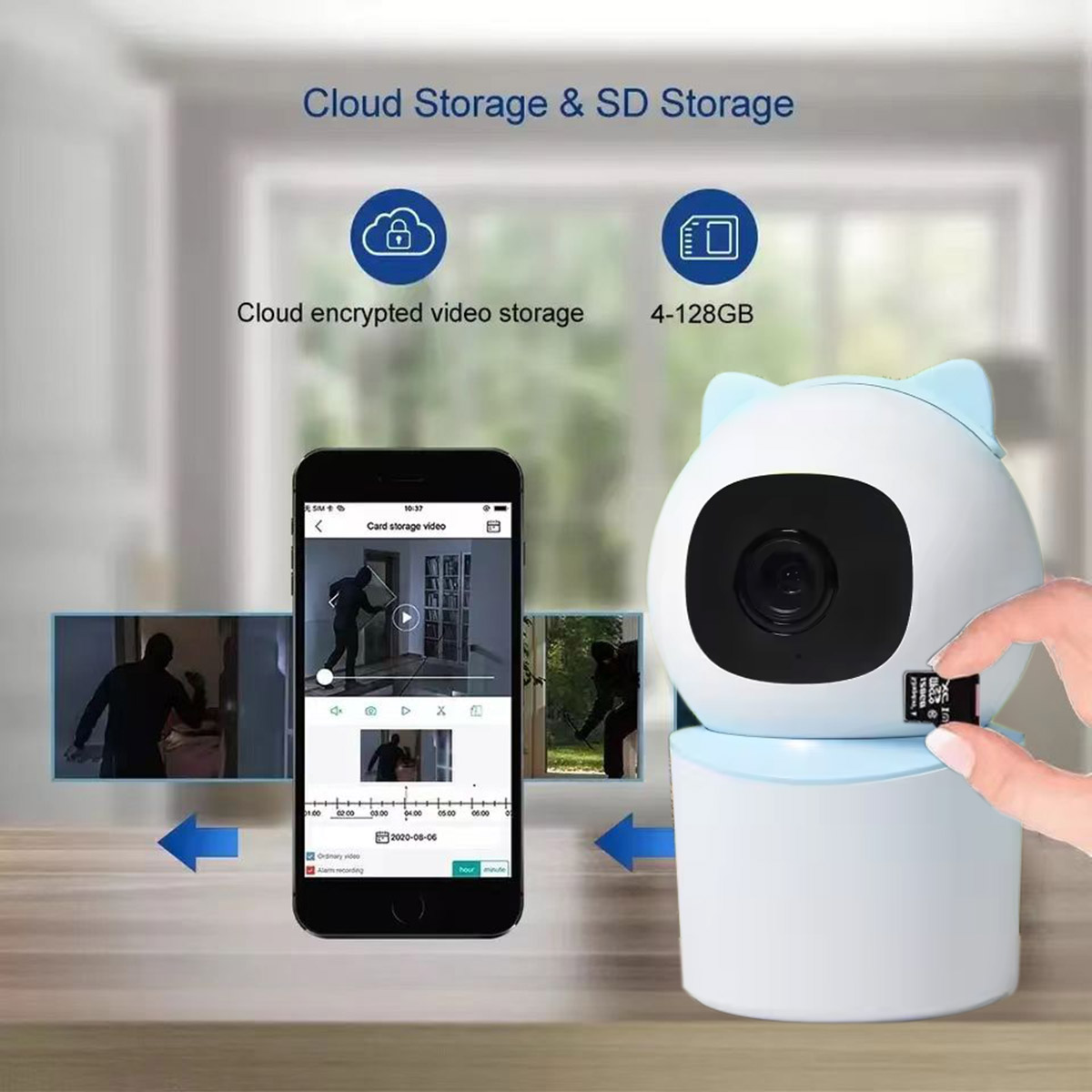 TUYA WiFi Smart Home Wireless IP Surveillance Camera Baby Monitor (3)