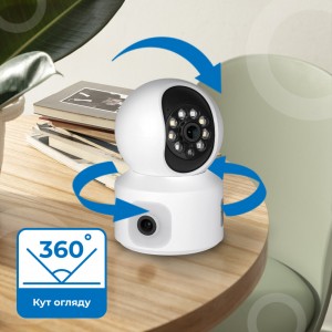 Tuya 4MP Dual Lens WiFi Auto Tracking Baby Monitor Camera