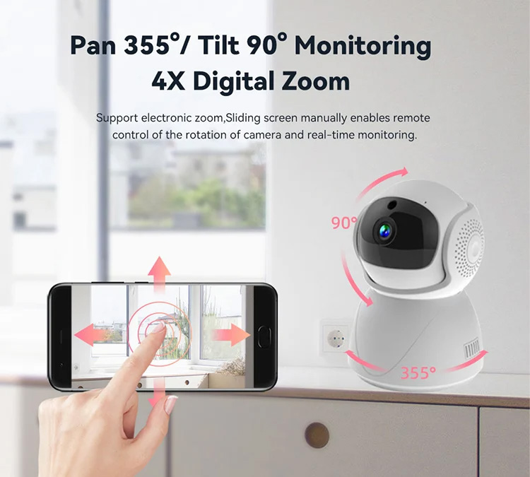 Tuya Full HD PTZ Dome Security WiFi Baby Network Camera (3)
