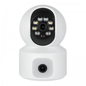 UHD Mini 2K 4MP Dual-Lens WiFi Security Camera for Home