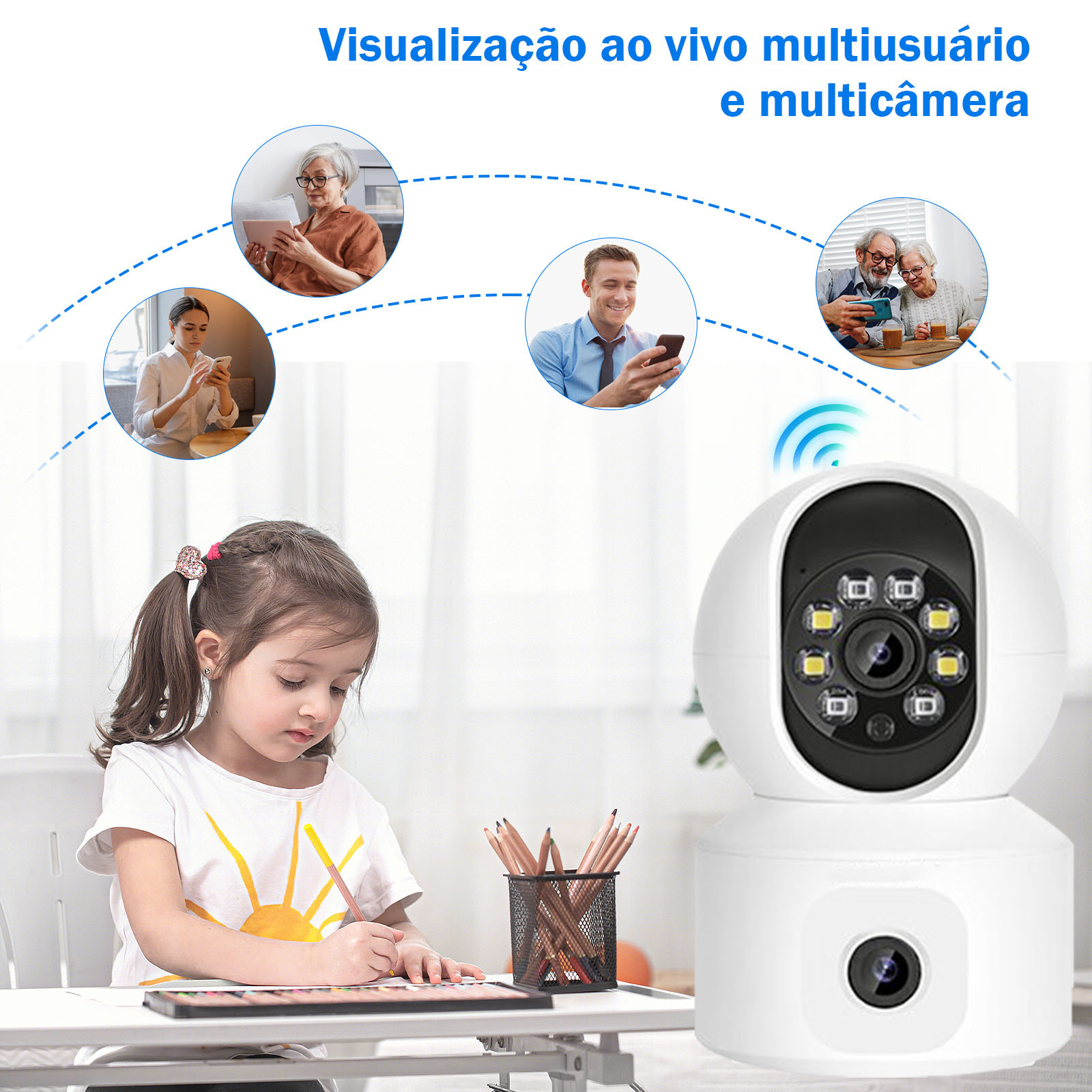 UHD Mini 2K 4MP Dual-Lens WiFi Security Camera for Home  (2)