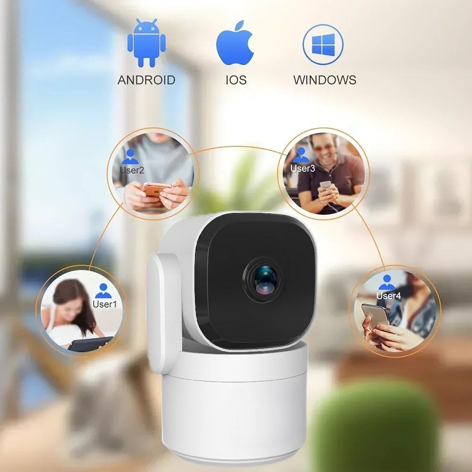 WiFi Smart Home Camera Indoor Wireless IP Surveillance Camera (2)