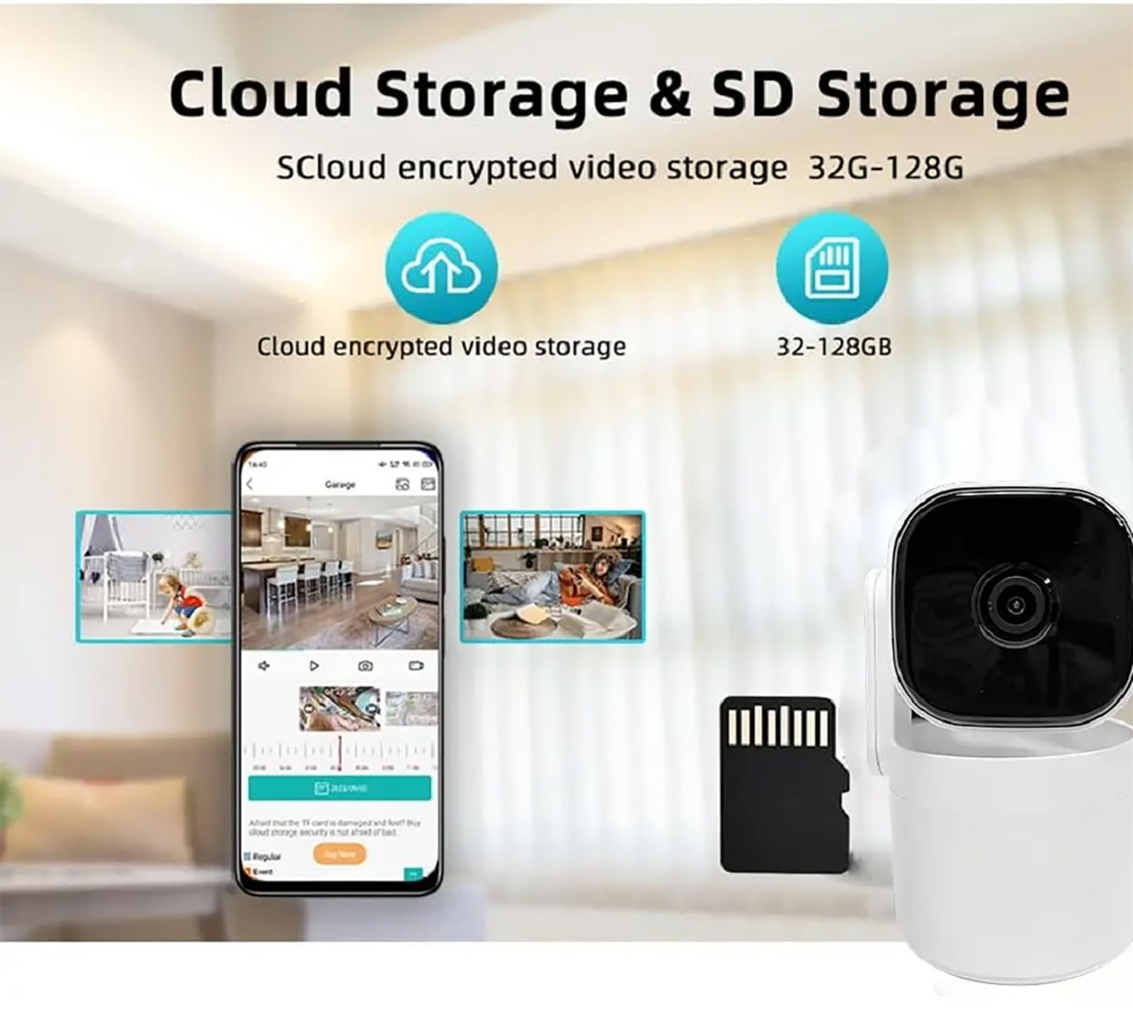 WiFi Smart Home Camera Indoor Wireless IP Surveillance Camera (adg1)