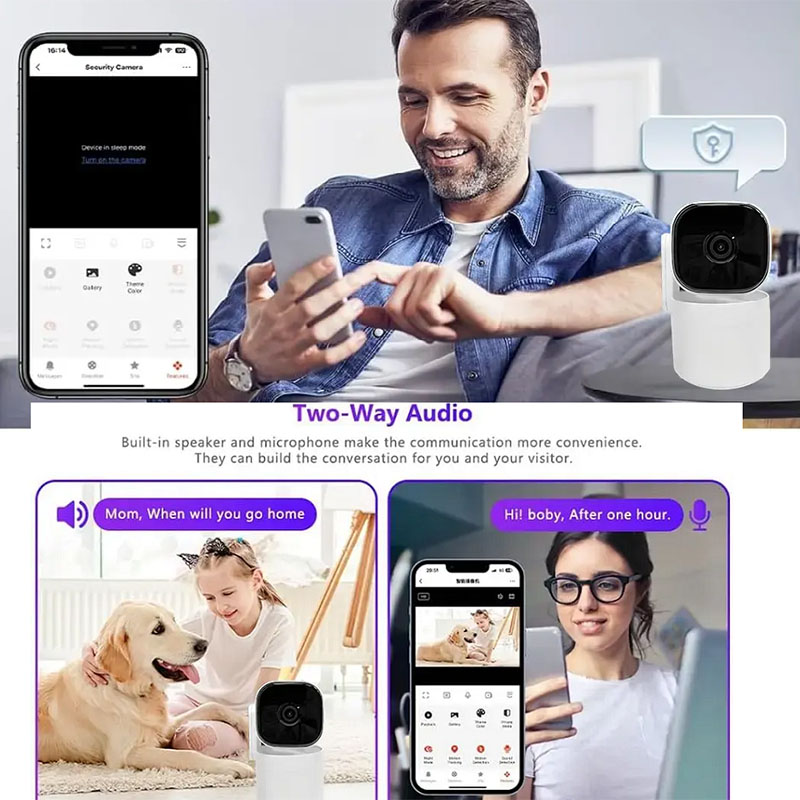Wireless Wifi Indoor IP Camera Auto Tracking Baby Security Monitor (2a)