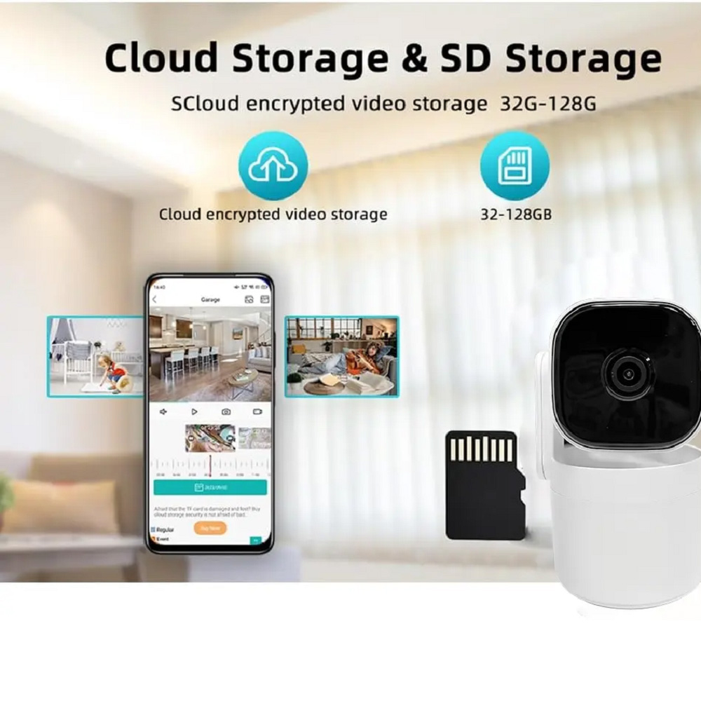Tuya WiFi IPIndoor Wireless Security Auto Tracking Baby Monitor  (a1)