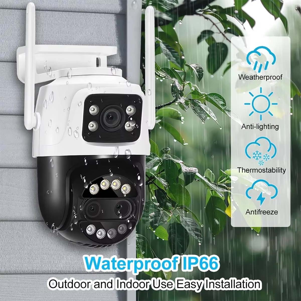 smart home security camera,smart ip camera,outdoor floodlight camera,ptz cctv camera,security camera with alarm (5)