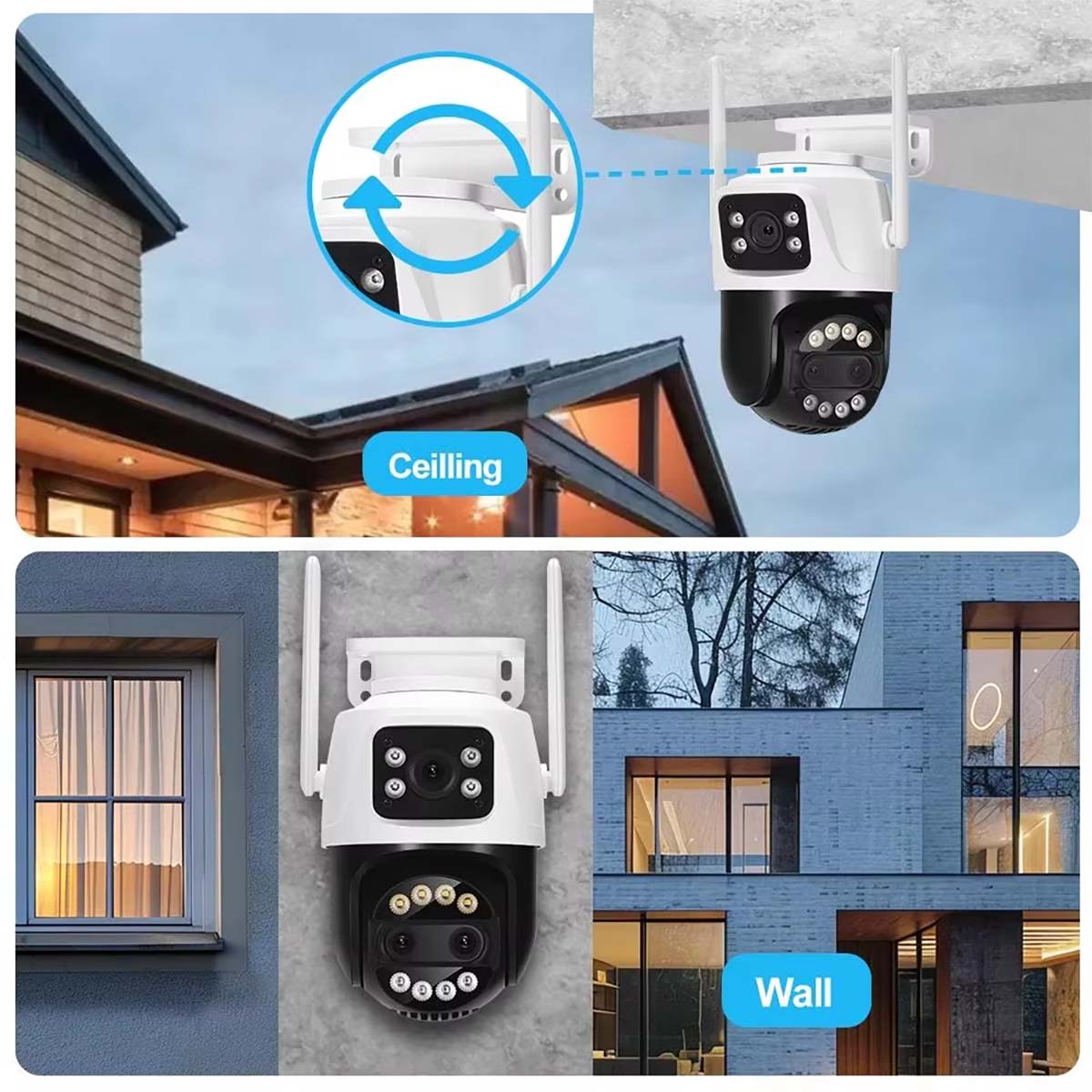 smart home security camera,smart ip camera,outdoor floodlight camera,ptz cctv camera,security camera with alarm (6)